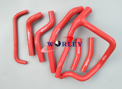 Aluminum Radiator + Blue Silicone Hose for Honda XRV750 Africa Twin (1993-2003)