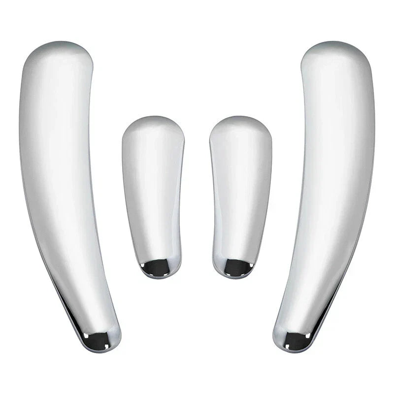 4x Chrome Swingarm Frame Inserts for Harley Softail FLSTF FLSTN (2008 - 2017)