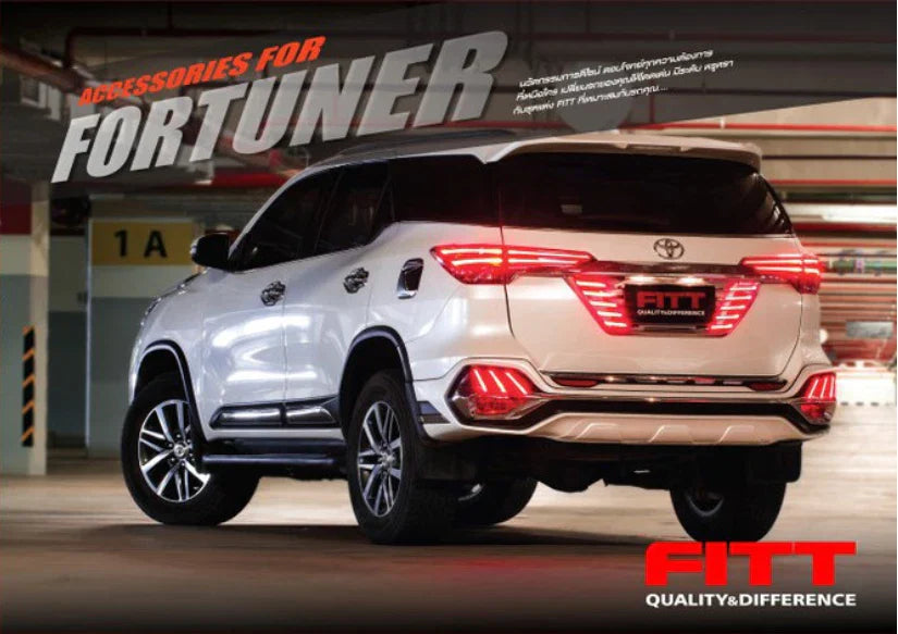 Rear Bumper Step Guard Chrome for Toyota Fortuner AN160 SW4 (2015-2020)