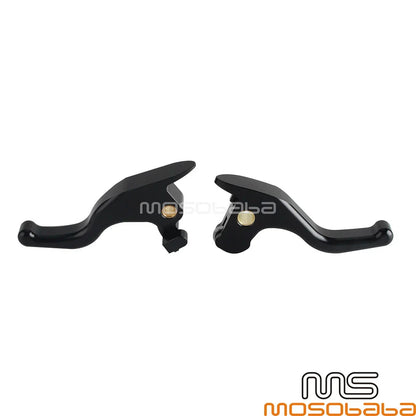 Black Brake Clutch Hand Levers Kit for Harley Softail Fat Boy (2016)