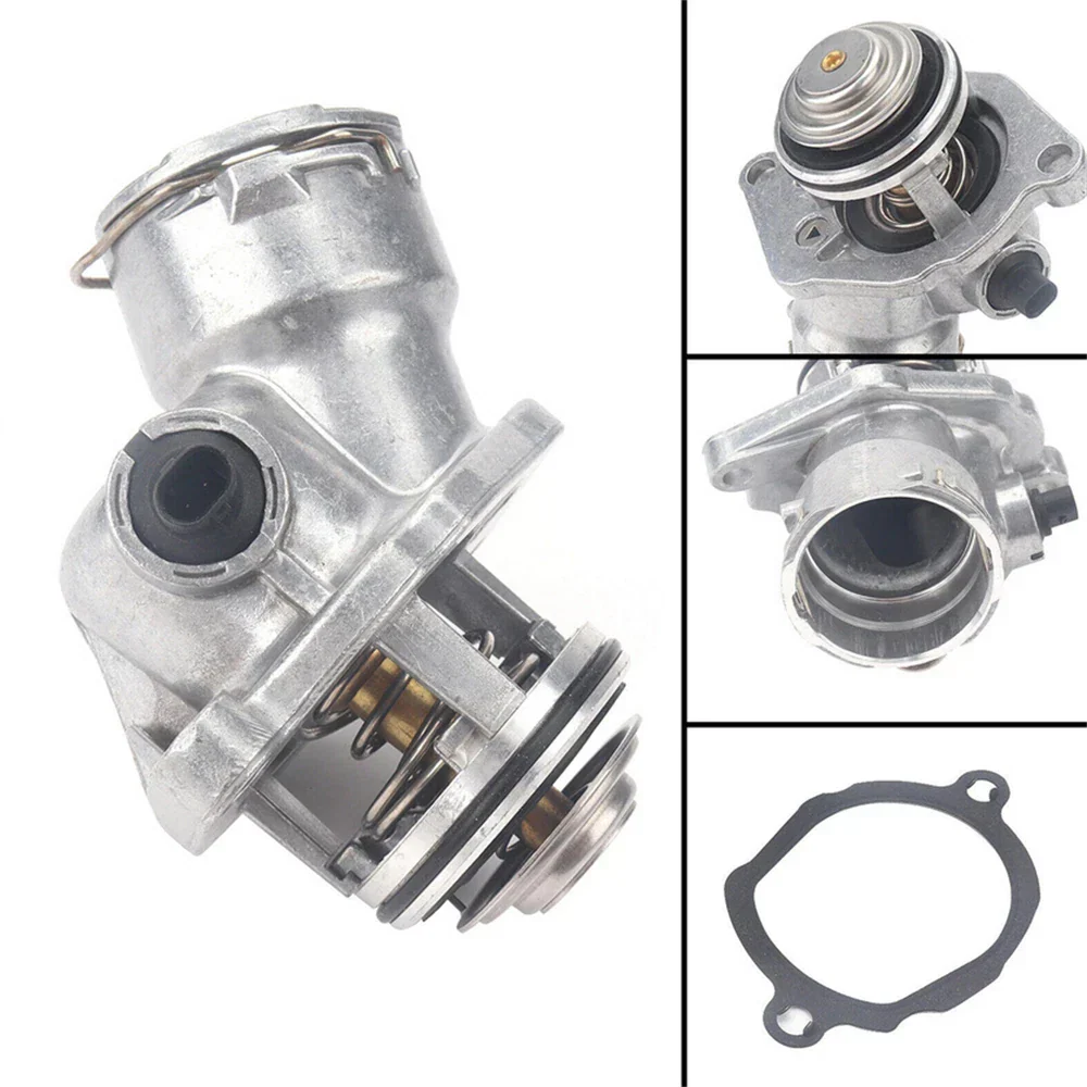 Engine Coolant Thermostat Assembly w/ Sensor for Benz C300 C350 E350 (2008-2015)