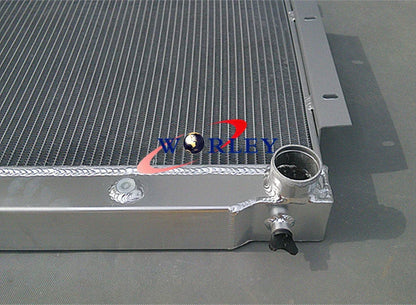 3 Row Aluminum Radiator + Fans for Jeep CJ5 CJ6 CJ7 (1972-1986)