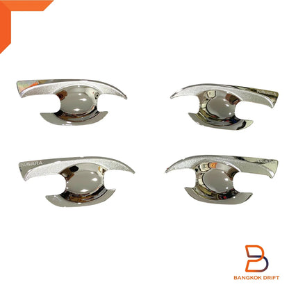 Chrome 4 Door Handle Cover Insert Trim for Nissan Navara NP300 (2015-2019)
