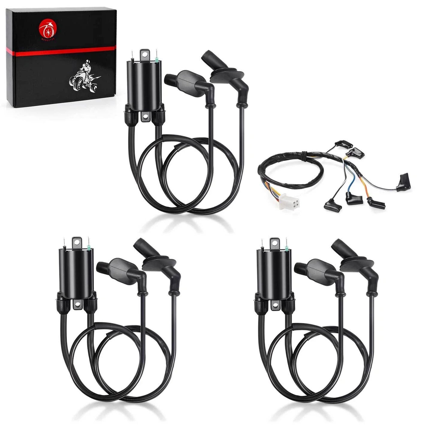 Ignition coil w/Sub-wire for Honda Gold Wing 1500 GL1500 (1989–2000)