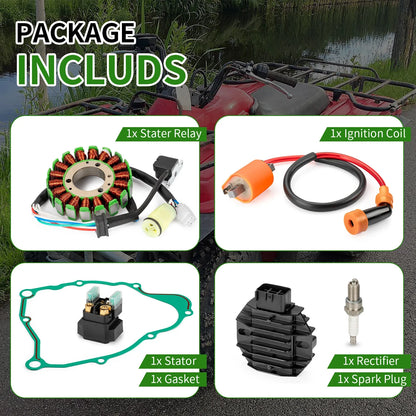 Stator Relay Ignition Coil Gasket Kit Yamaha Big Bear 250