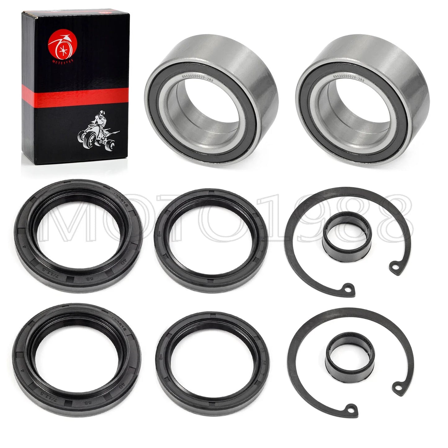 Front Wheel Bearing & DUST Seal for HONDA Rancher 350 TRX350 FE/FM (2000–2006)