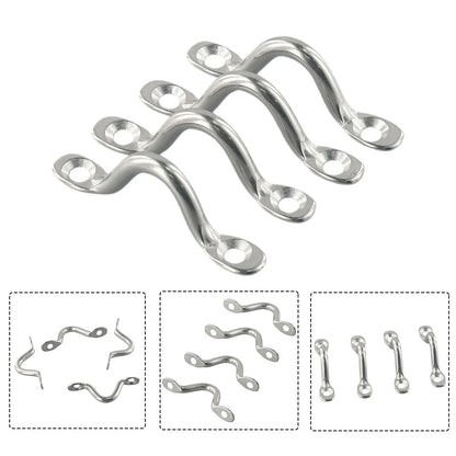 4 x Wire Eye Straps for Yacht Bow Camel Back Canopy