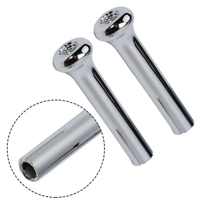 2x Chrome Door Lock Knobs for Buick Chevrolet Pontiac (1971–1988)