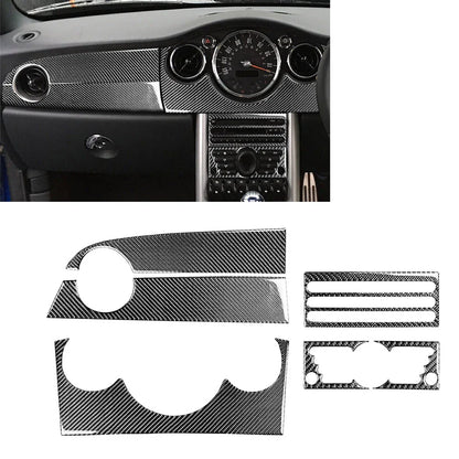 6 x Center Console Dashboard Panel Cover for BMW Mini Cooper R50 R53 (2005-2006)