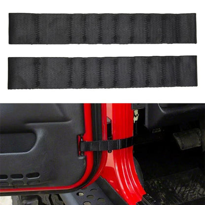 2 x Door Check Straps for Jeep Wrangler TJ JK JKU JL JLU (1995–2021)
