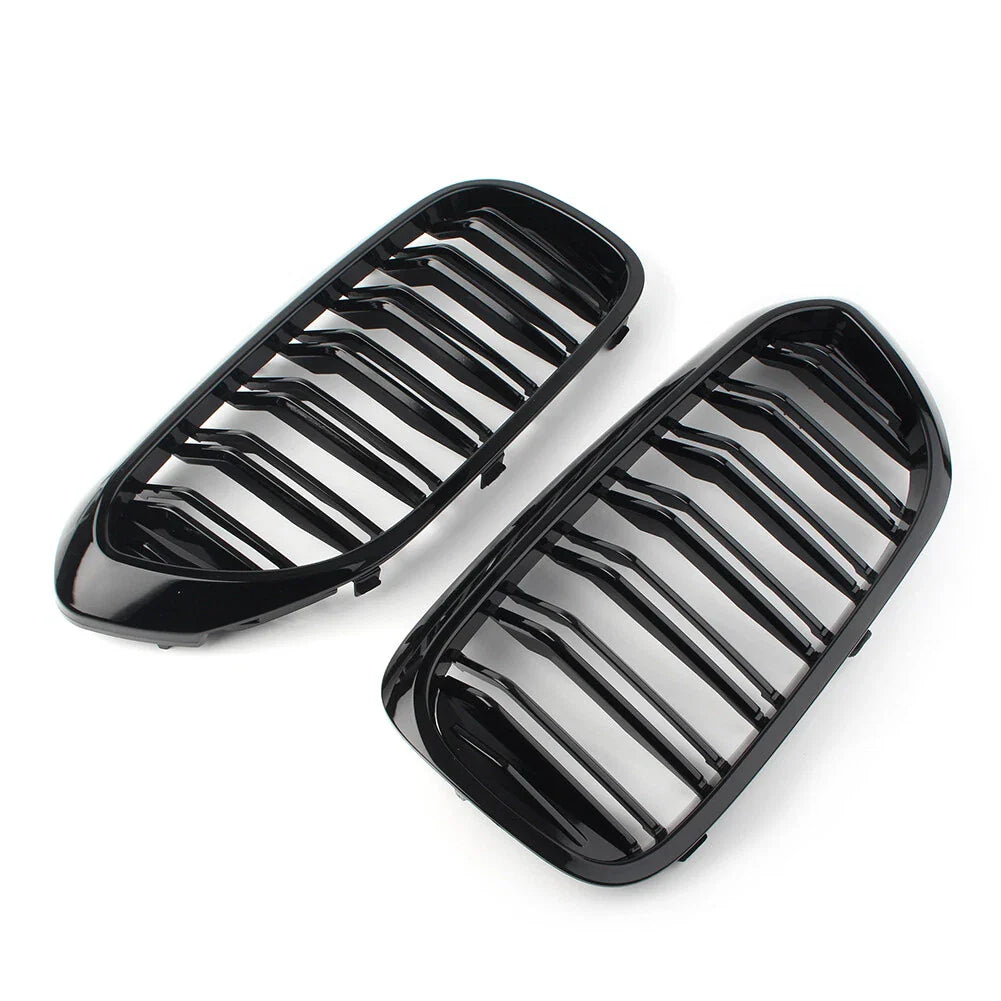 Front Kidney Grille Set for 17-19 BMW G30 G38 Glossy Black (2017-2019)