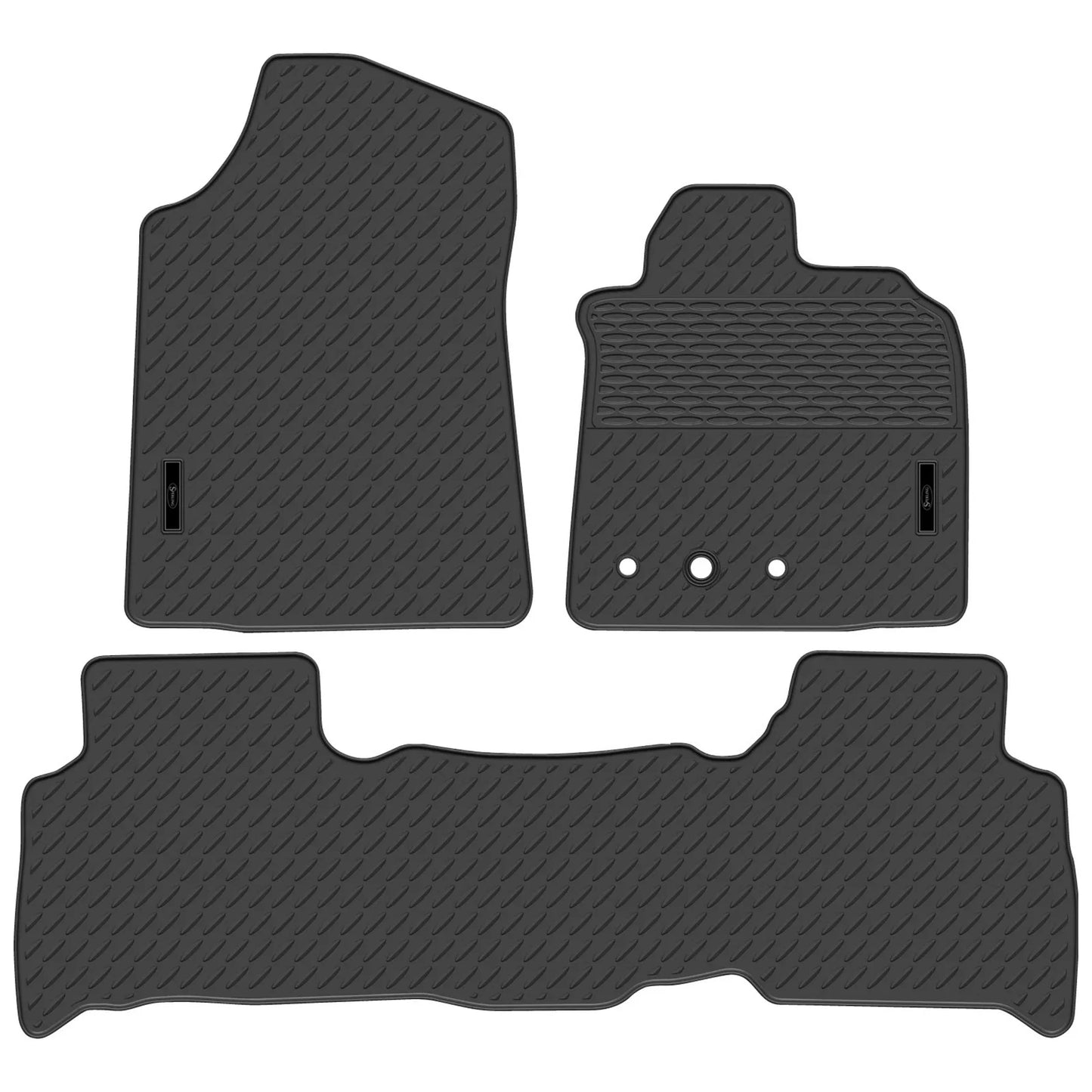 Full Set Custom-Fit Rubber Floor Mats for Landcruiser VDJ200 (2011–2017)