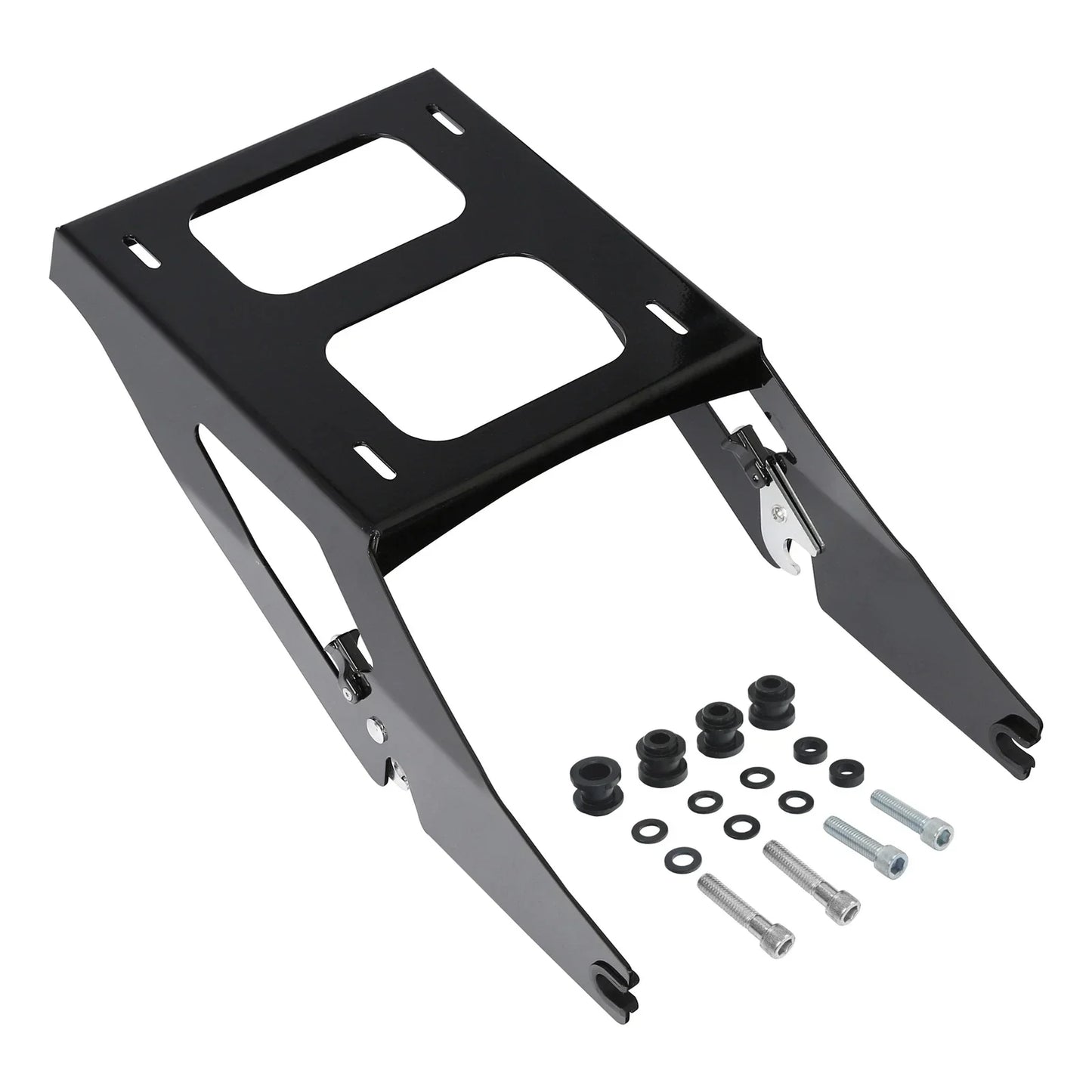 Vivid Black Two Up Mounting Rack for Harley Sport Glide FLSB (2018-2021)