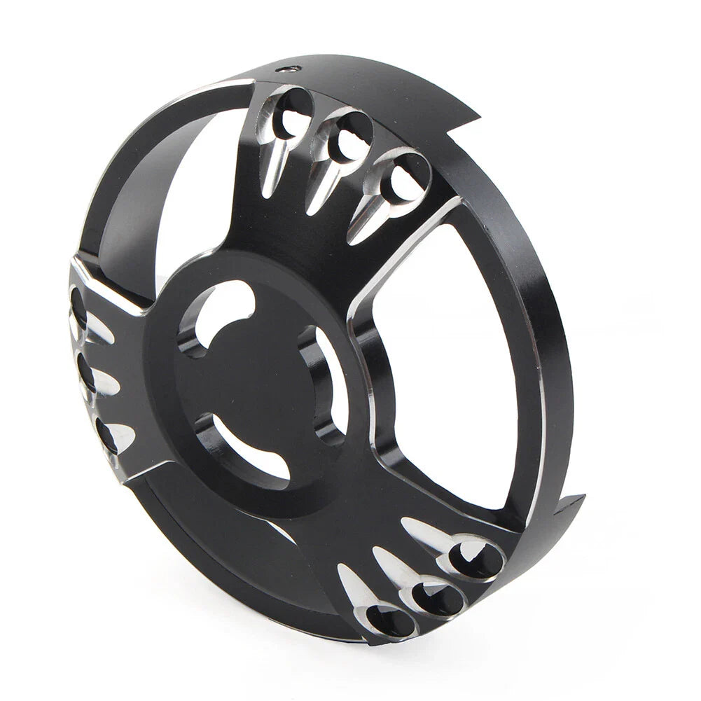Black CNC Aluminum Derby Cover for Harley XL883 (2013-2023)