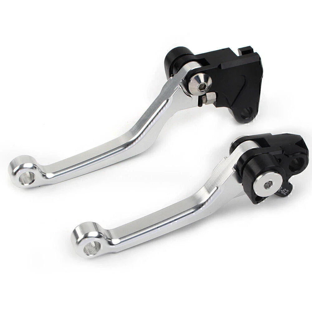 Silver Pivot Brake Clutch Levers for YAMAHA WR 250F WR 450F (2001-2016)