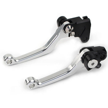 Silver Pivot Brake Clutch Levers for YAMAHA WR 250F WR 450F (2001-2016)