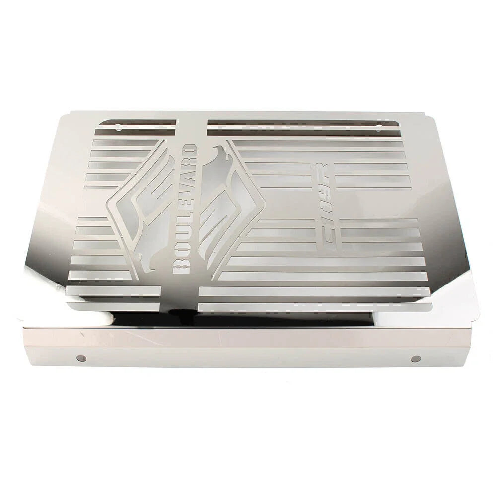 Chrome Steel Radiator Guard Cover for Suzuki Boulevard C109R (2008-2016)
