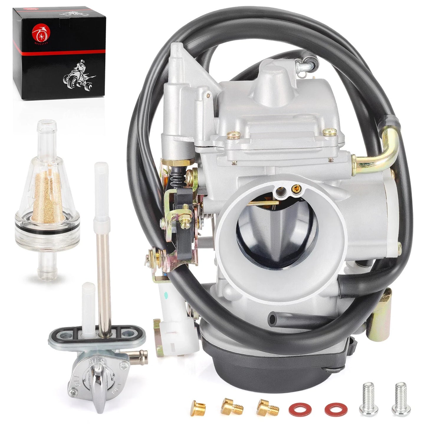 Carburetor w/ Fuel Valve Petcock for Yamaha Road Star 1700 (2004–2007)