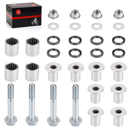 2 x Front Upper A Arm Bushings & Bolts Kit for Kawasaki KFX400 (2003–2006)