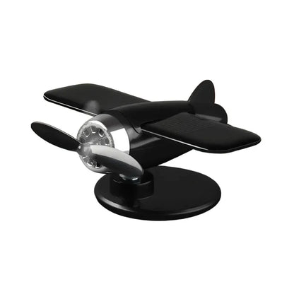Solar Powered Airplane Ornament for Car Dashboard