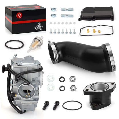 Carburetor & Intake Boot Joint & Air Cleaner for Yamaha Warrior 350 (1987–2006)