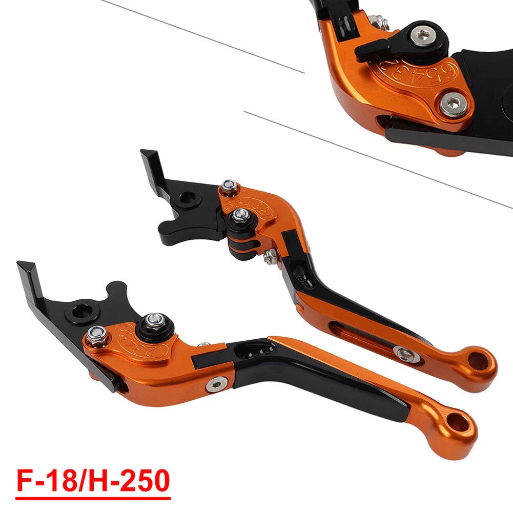 Orange Extendable Brake Clutch Levers for Honda CB599 CB600 CB919 (98-06)