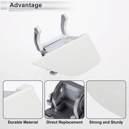 Front Right Bumper Headlight Washer Nozzle Cover Cap for BMW 750i White