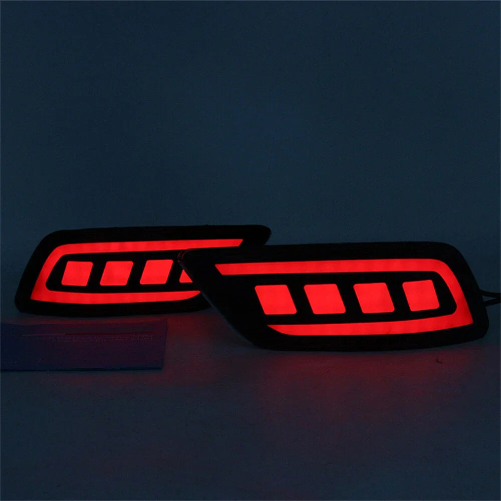 Rear Bumper Light DRL Turn Signal for 19-23 Subaru Forester Red  Left+Right