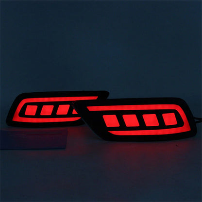 Rear Bumper Light DRL Turn Signal for 19-23 Subaru Forester Red  Left+Right