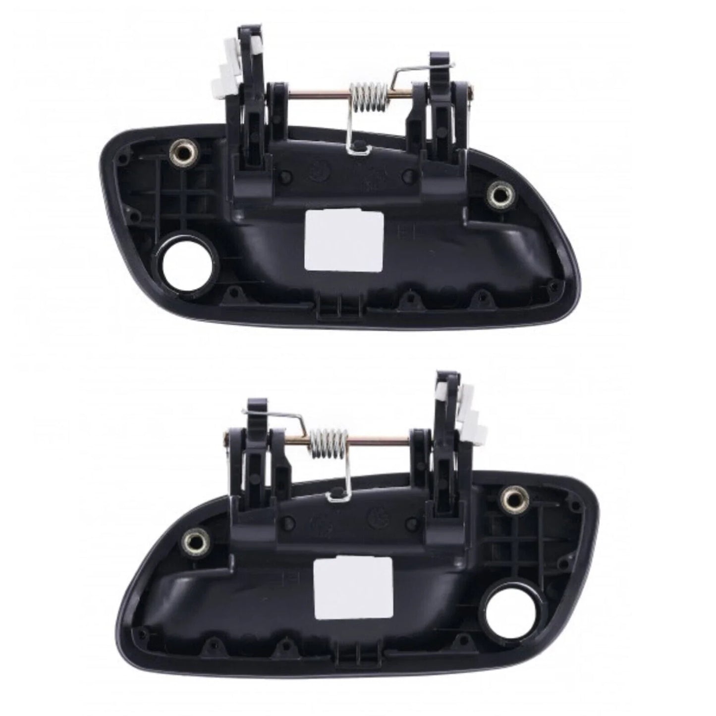 Door Handle Outer Set of 4 Black FrontRear LeftRight Hyundai Elantra(2001–2006)