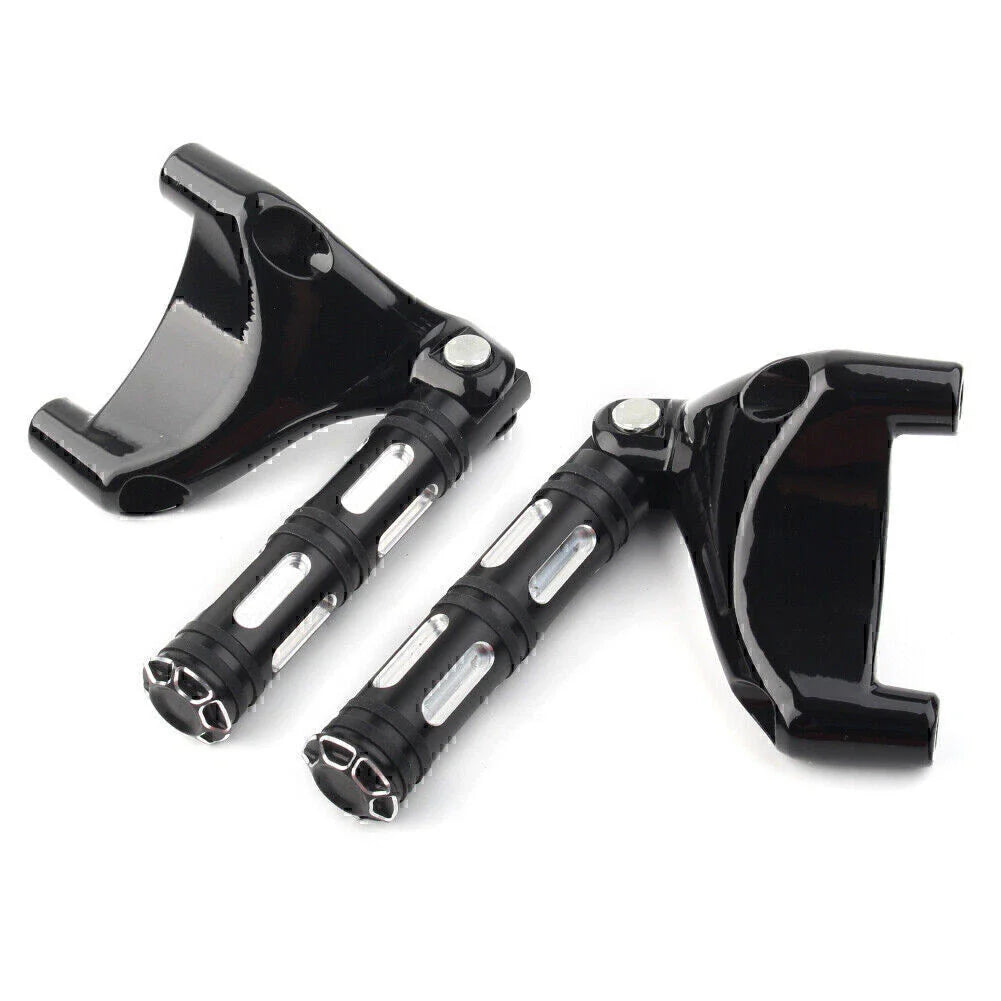 Black Rear Passenger Footrest Peg Mount for Harley Sportster XL883 XL1200 (2004-2013)