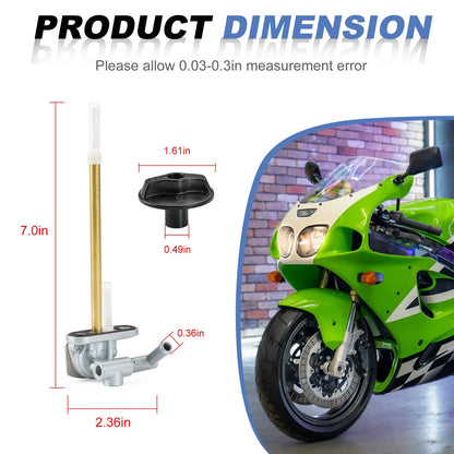 Fuel Tap Petcock with Knob for Kawasaki ZX750 Ninja ZX7R ZX7RR (1996–2003)