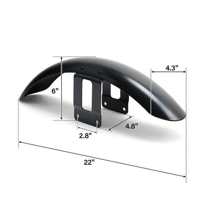 Unpainted Black Front Fender Mudguard for Harley Sportster XL 883 1200 (72)