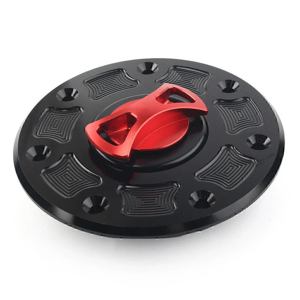 Red Fuel Gas Tank Cap Cover for Kawasaki Ninja 500, ZX-6, ZX-7, ZRX-1100, GPZ500