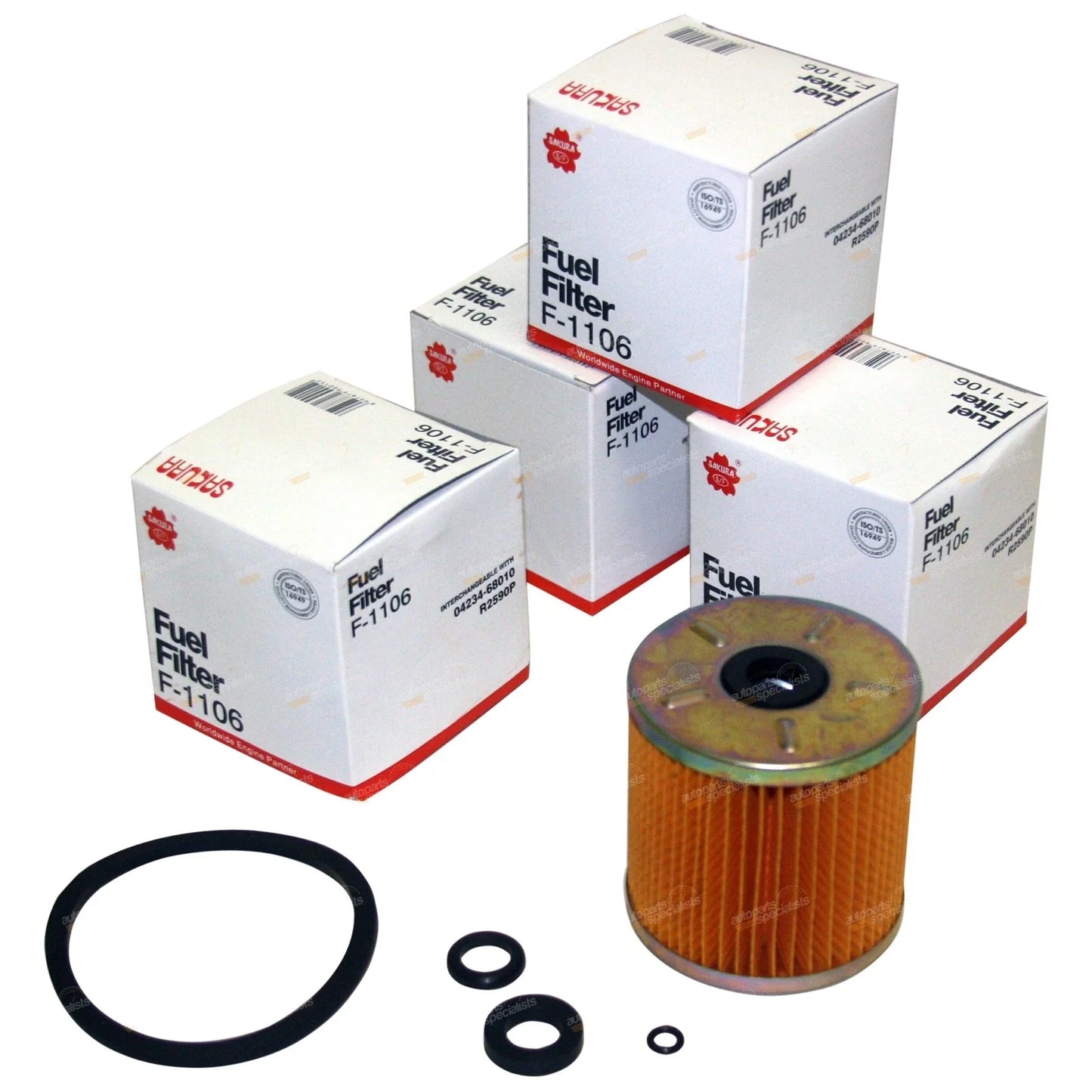 4 x Primary Diesel Fuel Filters for Landcruiser 80 Series HZJ80