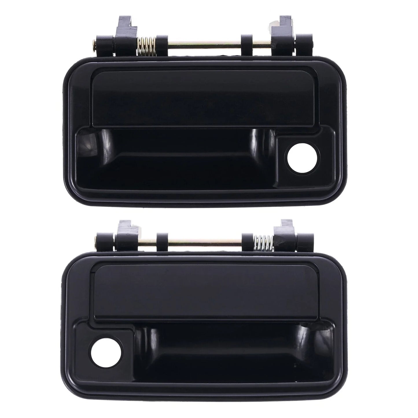 Door Handle Outer Set of 2 Black Front Left+Right for Suzuki Swift (1989–1999)