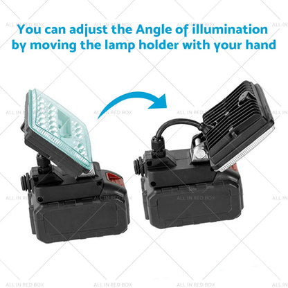 3in 18V LED Work Light Torch Flashlight  USB for Makita Battery