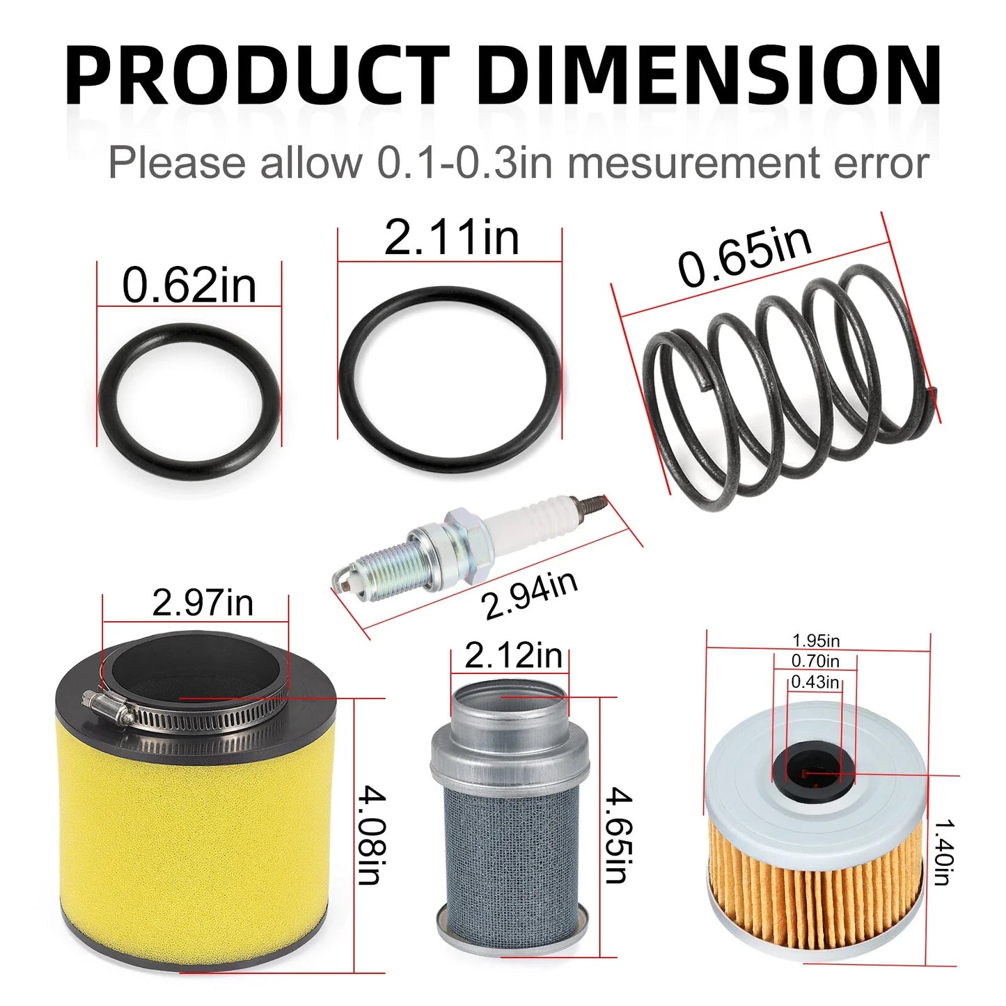 Air Filter Oil Filter Cleaner Body for Honda Foreman (2002–2004)