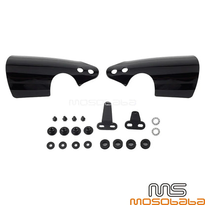 Handguards Protector Kits Black for Harley Softail FLFB FXBRS FLSB FXLR