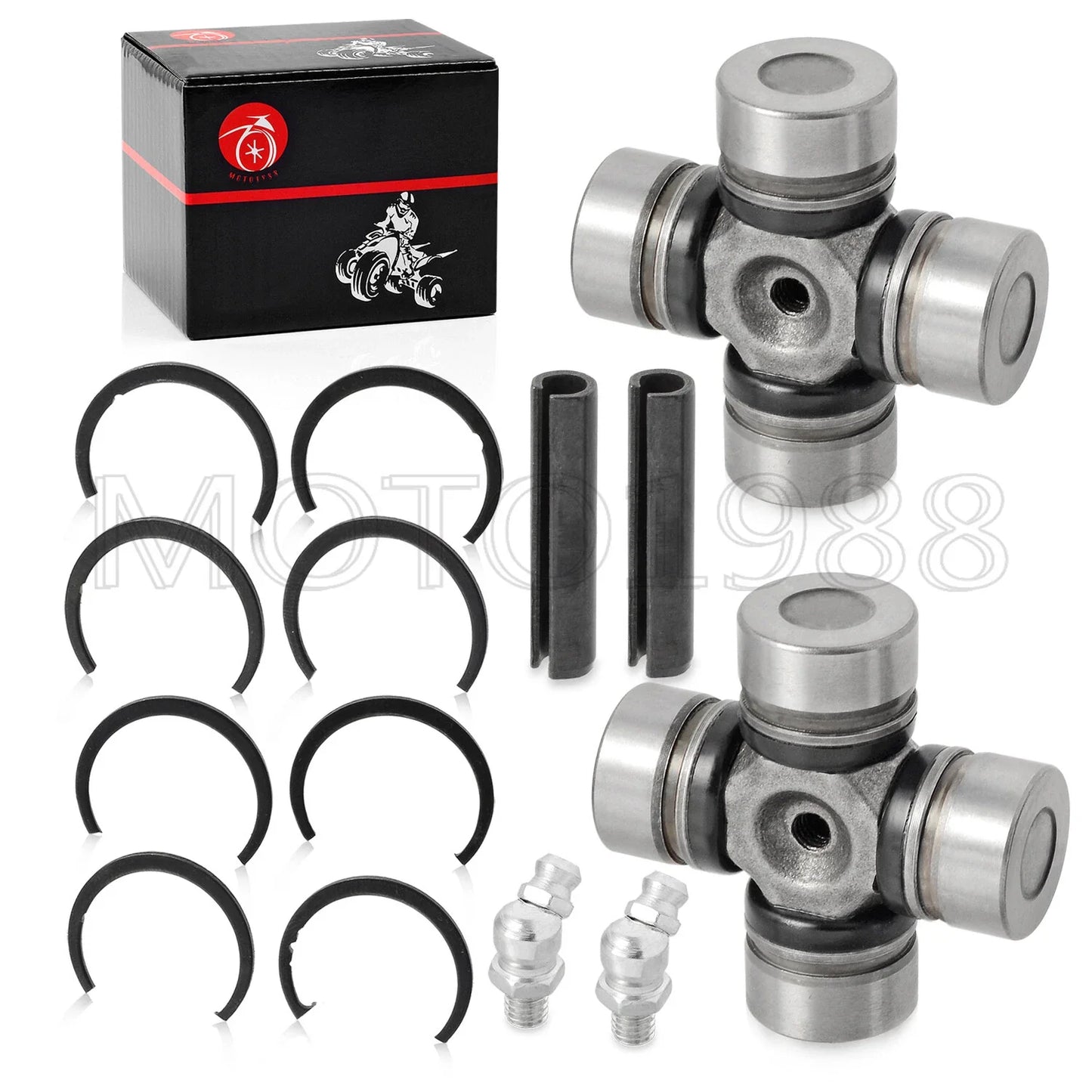 2 x Front Rear driveshaft u-joint for Polaris RZR XP 4 1000 (2014–2018)