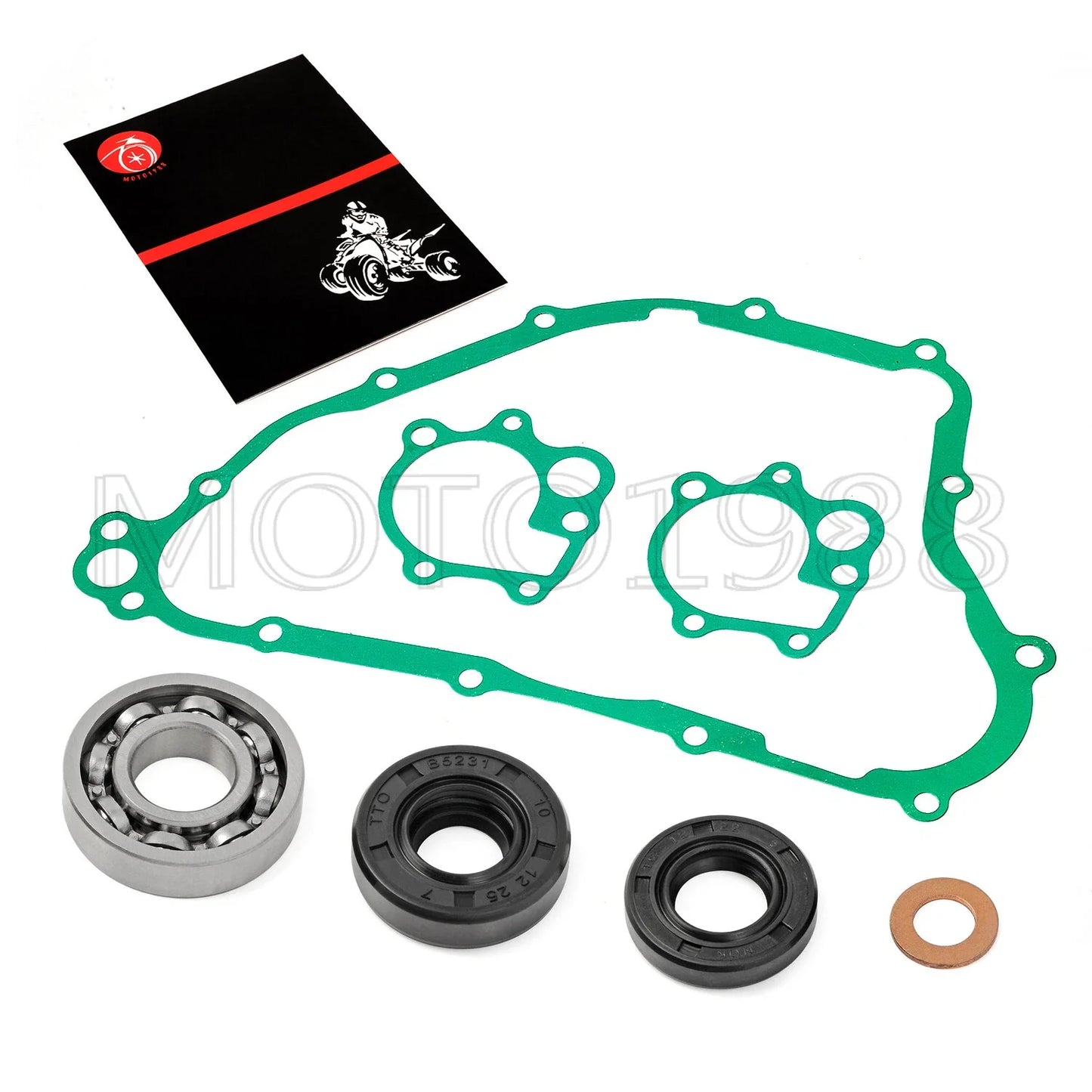 Water Pump Rebuild Gaskets Seals Bearing for Honda CR250 CR250R (2002–2007)