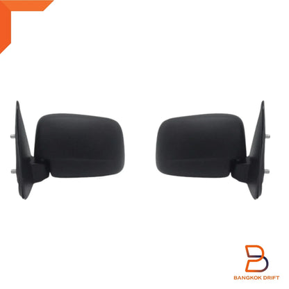 Black Manual Door Mirror for Mazda B Series Bravo Ute (1998-2006)