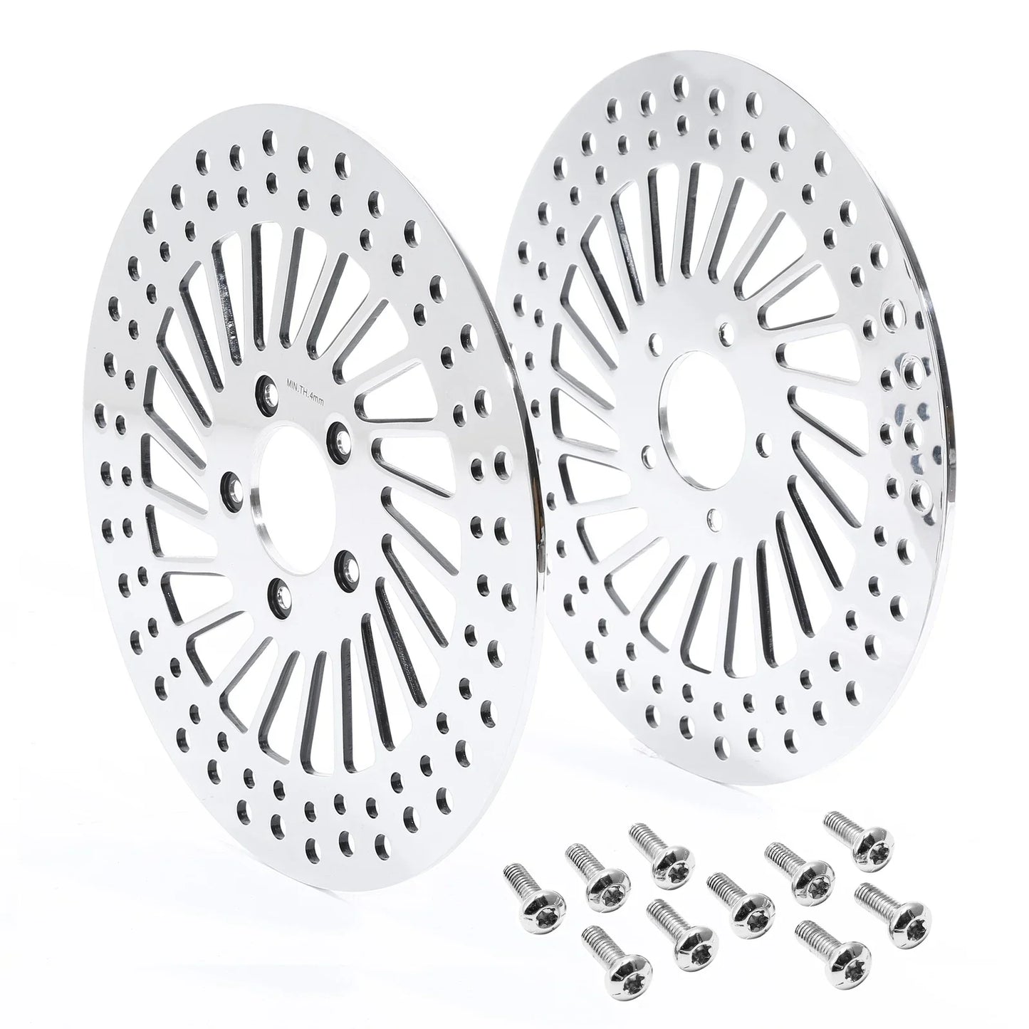 11.8in Front Rotors & Bolts for Harley Touring & Dyna (2008-2023) (2006-2017)