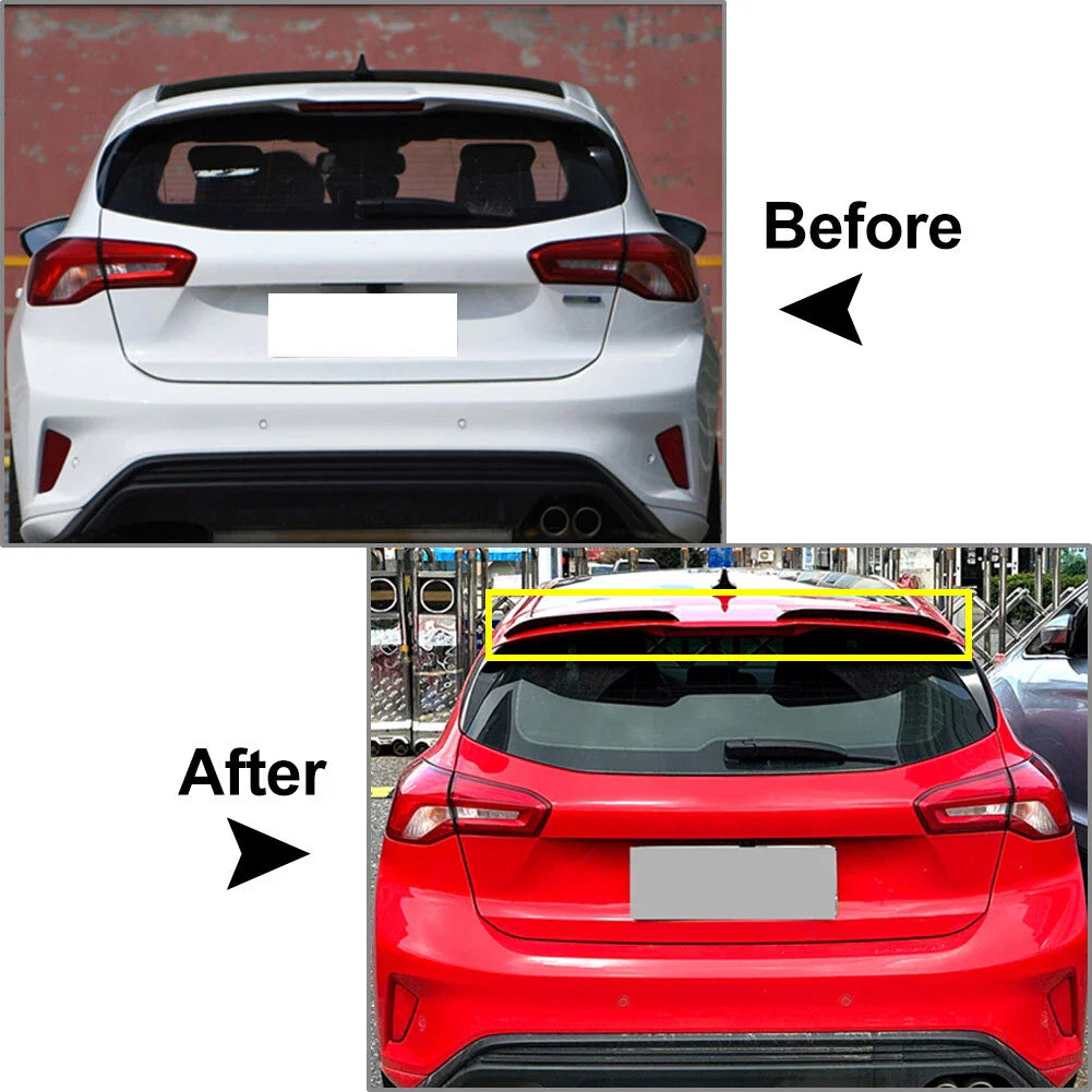 Rear Roof Trunk Spoiler Tail Wing Lip for Ford Focus (2019-2023)