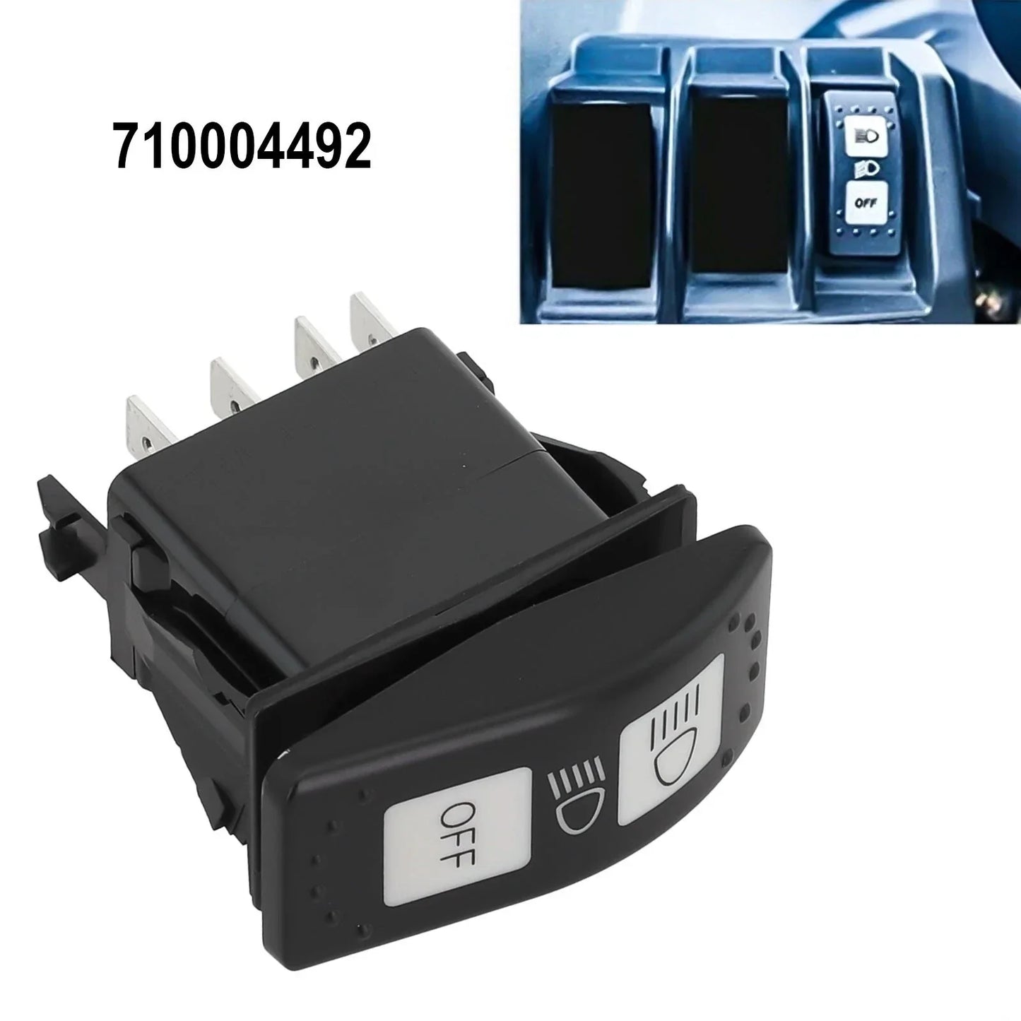 1 Pc Headlight Switch Blue Light Switch for Can Am Defender HD10
