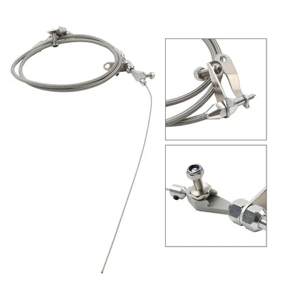 Stainless Steel Braided Kick Down Detent Cable for Ford C6 Transmission