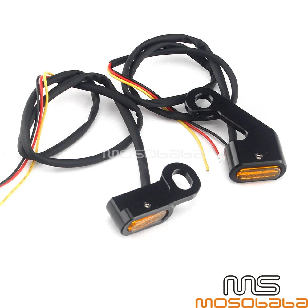 Mini LED Turn Signal Lights for Harley Touring Dyna Softail FLTRU (2006-2023)
