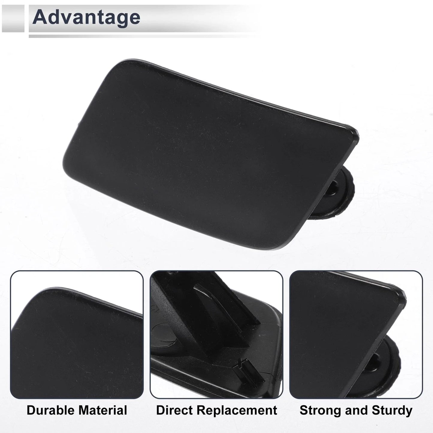 Front Left Bumper Headlight Washer Nozzle Cover Cap for BMW 335i GT Unpainted