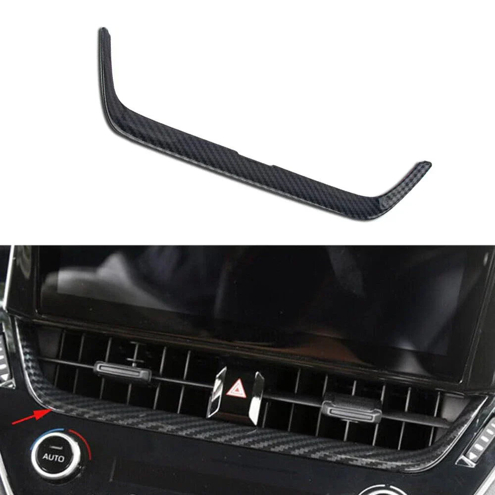 Dashboard Center Air Vent Cover Trim for 2019-2024 Toyota Corolla Carbon Fiber