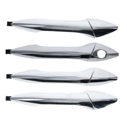 4 pc Front Rear Left & Right Door Handle Outer Chrome for Hyundai i30 GD (2012–2017)